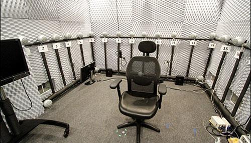 Inside view of audio chamber